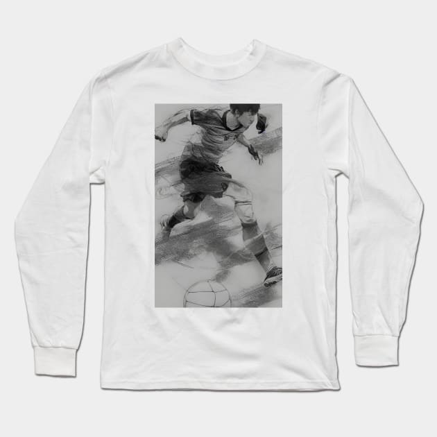 Football Long Sleeve T-Shirt by BryanWhipple